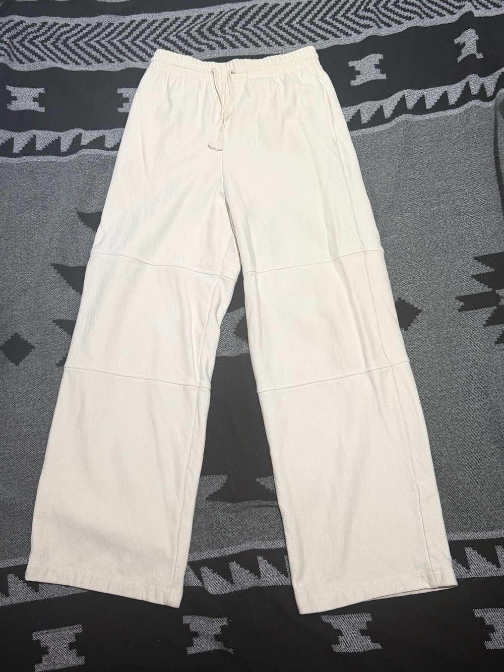 Zara Cream Wide-Leg Sweatpants men’s size s-m